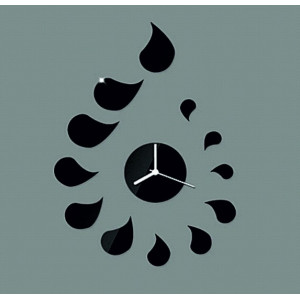 DIY ROZMARIN drop sticker wall clock 2