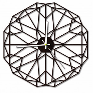 Sentop - MDF Wall clock for living room HDKF017 and black 40 cm