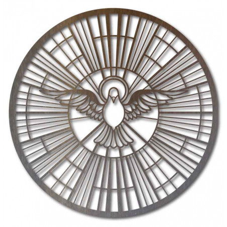 Holy Spirit – Sacred stained glass window and symbol of heavenly peace