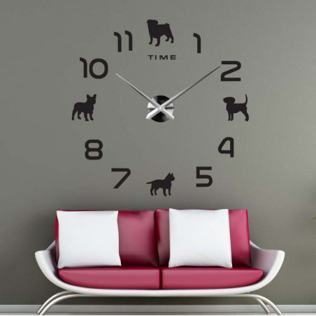 Dog wall clock