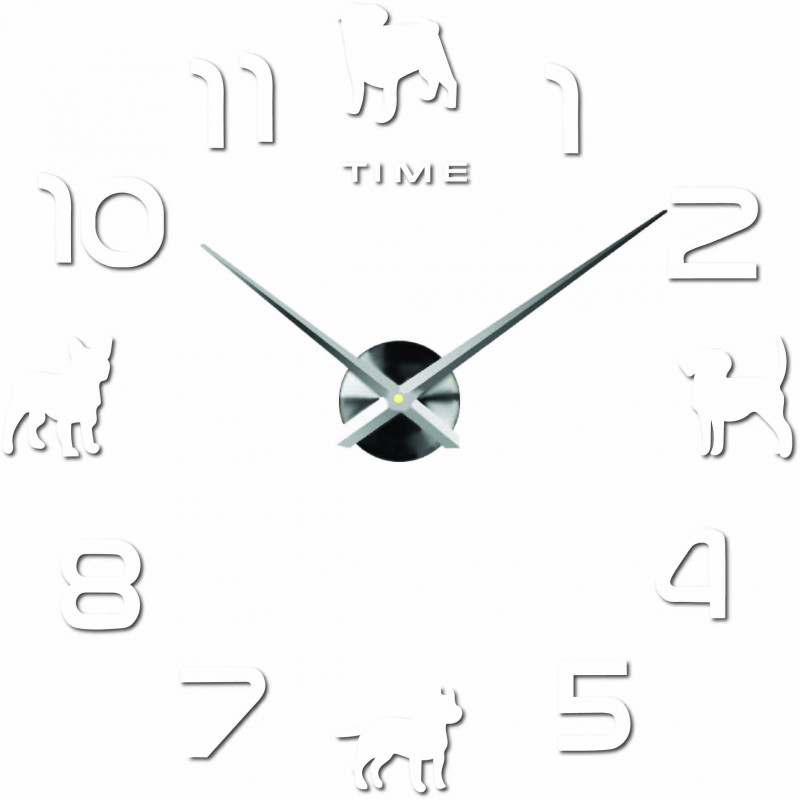 Stick-on wall clock