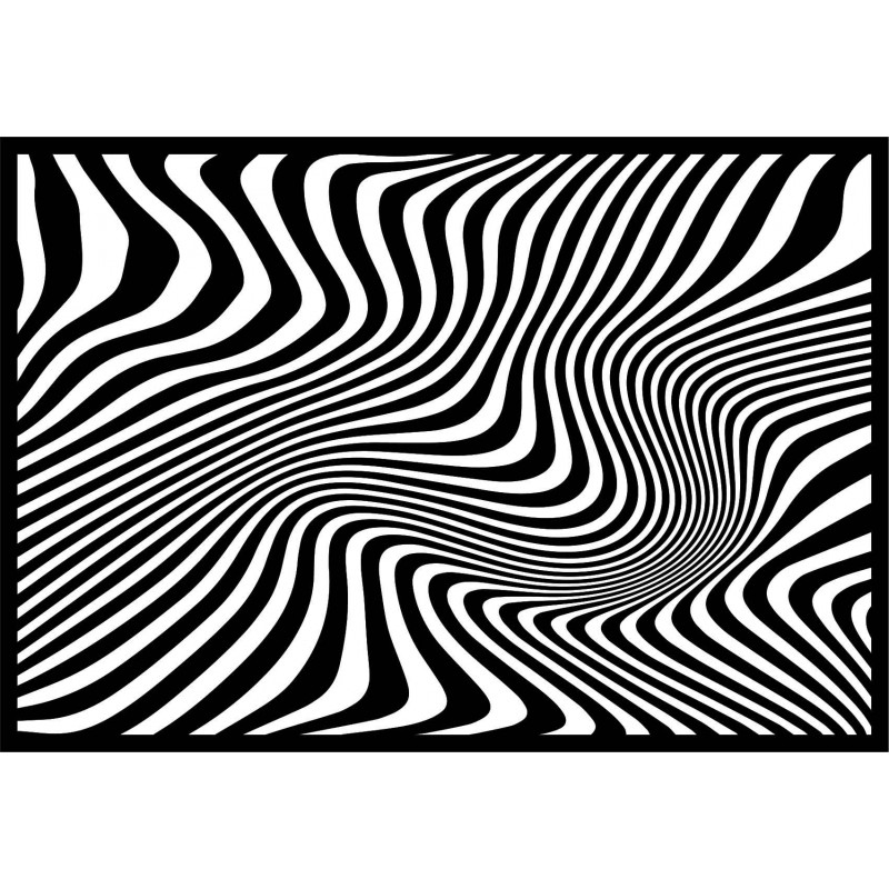 Decorative wall painting zebra and black