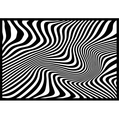 Decorative wall painting zebra and black