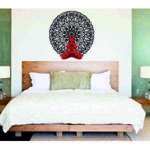 Sentop - 3D The Buddha in mandala wall painting 50, 70,...