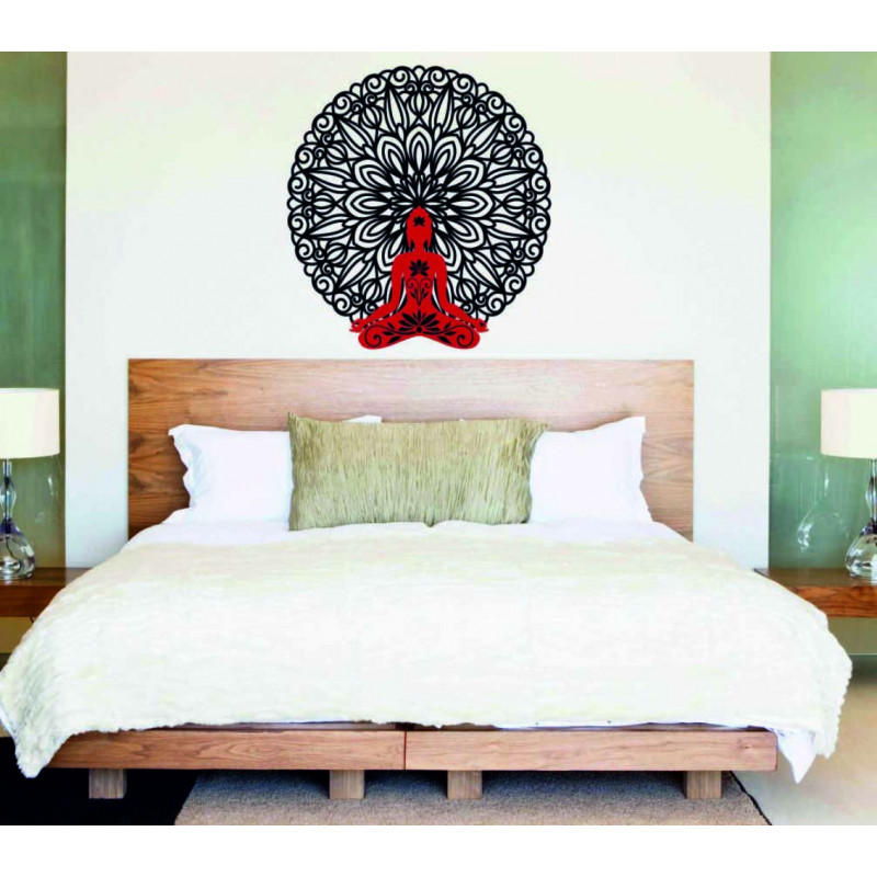 Sentop - 3D The Buddha in mandala wall painting 50, 70, 90 cm