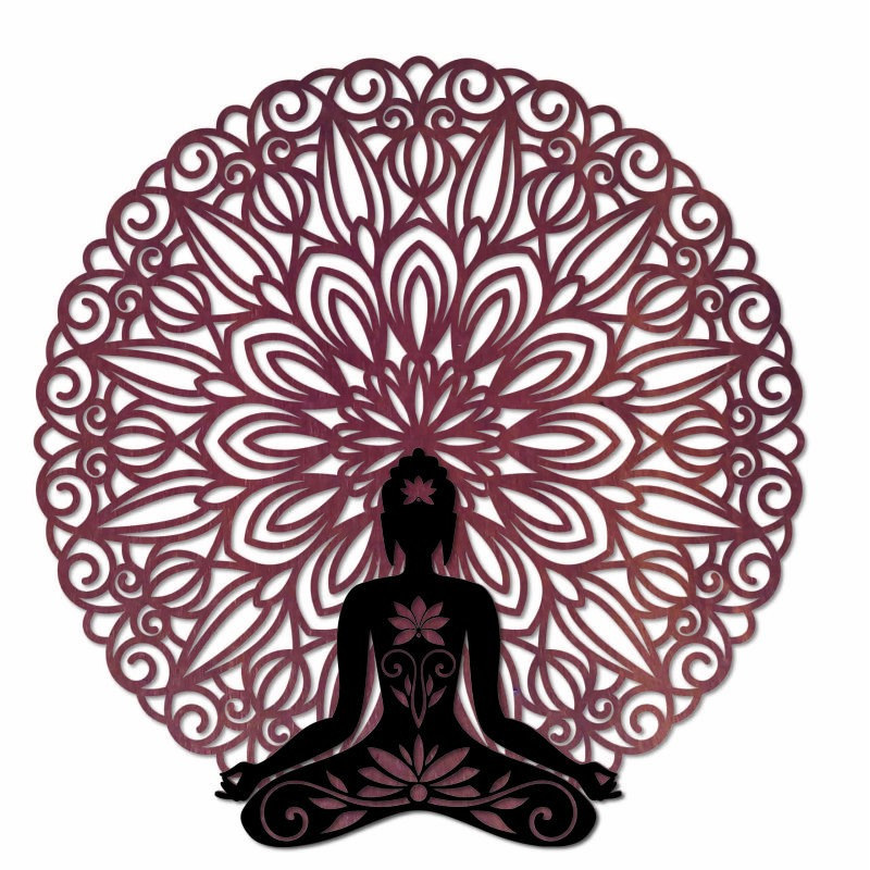 3D Wall Decor Buddha in mandala 50, 70, 90 cm