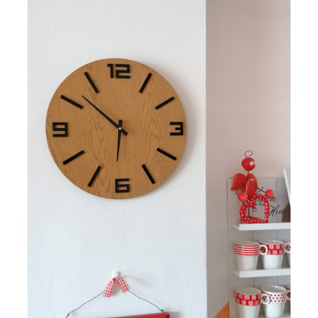 Stylish wooden wall clock - minimalist design - JAKFILD