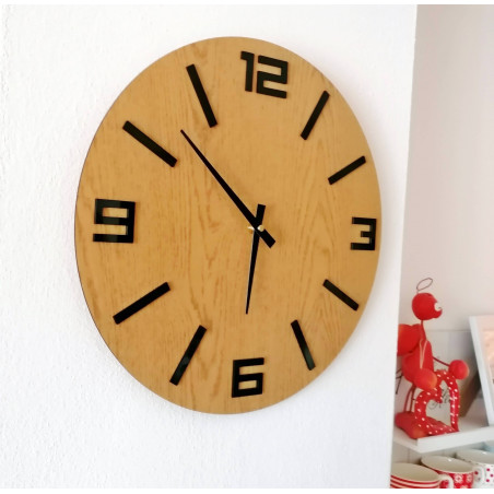 Stylish wooden wall clock - minimalist design - JAKFILD