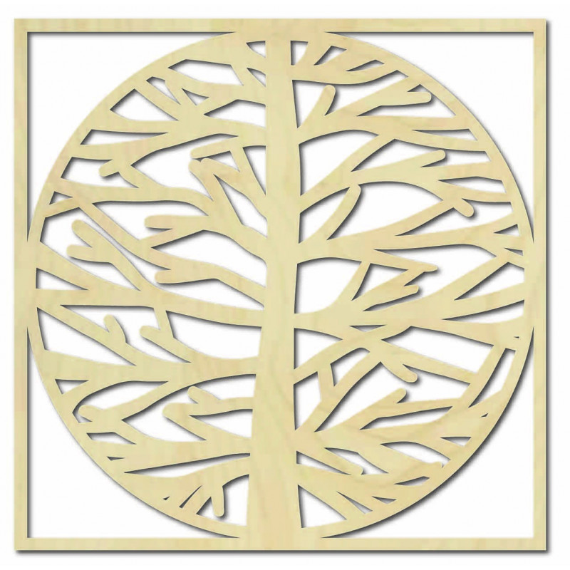 Wall painting tree in frame MRLVENA