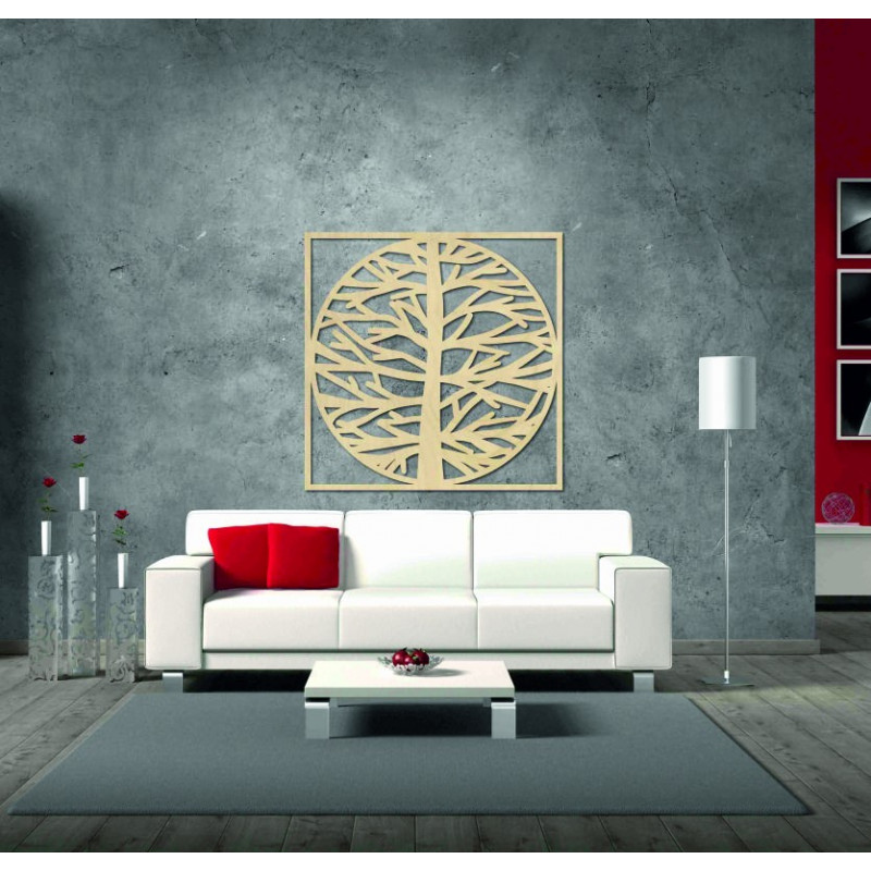 Wall painting tree in frame MRLVENA