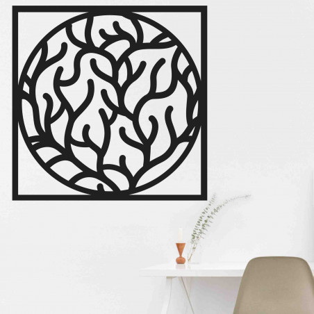 Modern wall painting of branches in a frame - STEITI