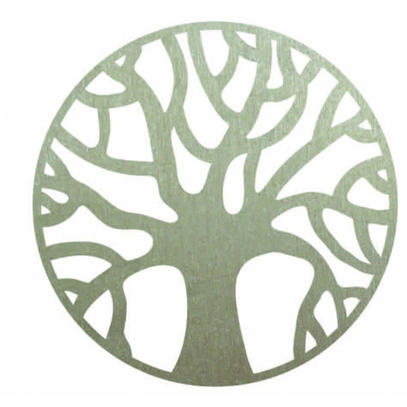 Wooden wall picture of branches in a circle -...