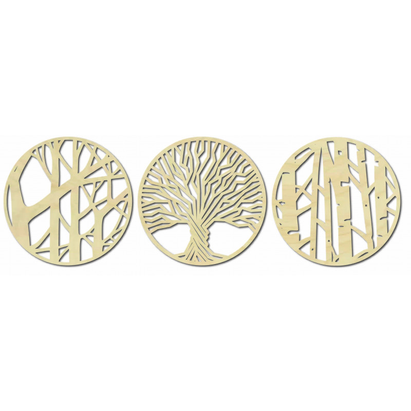 Three-part wall decor - YOSED