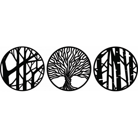 Three-part wall decor - YOSED