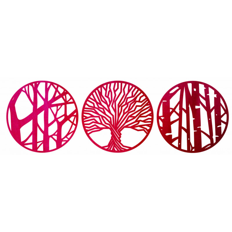 Three-part wall decor - YOSED