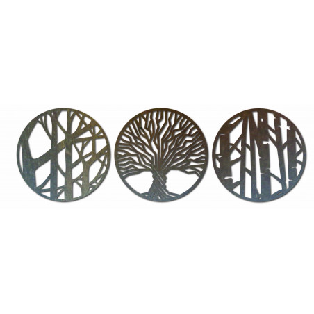 Three-part wall decor - YOSED