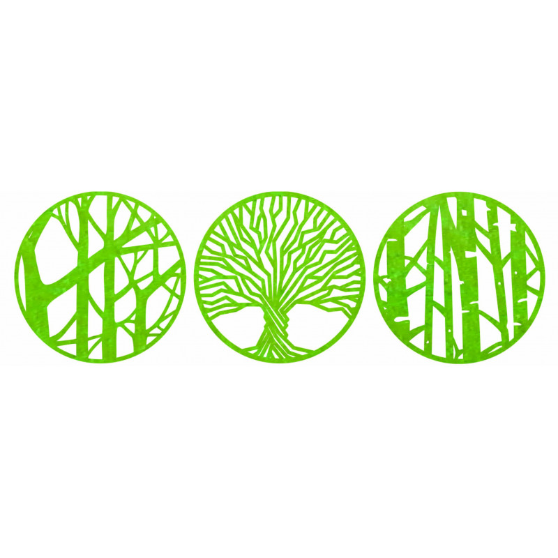 Three-part wall decor - YOSED