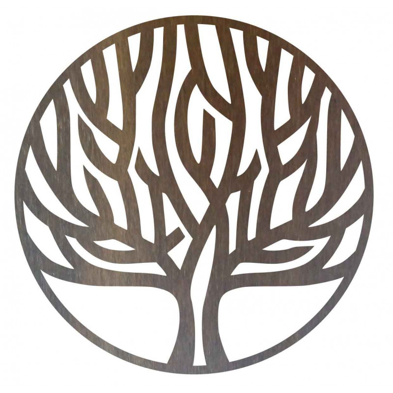 Stylized wooden painting Tree of Life - HELFOOLL