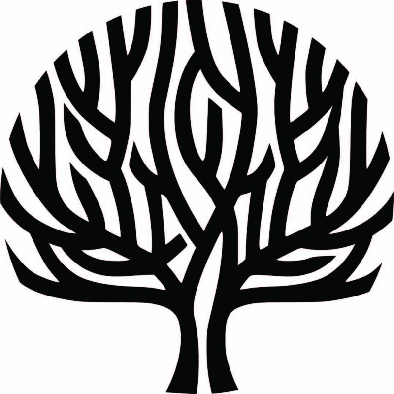 Modern wooden wall picture tree wind in the...