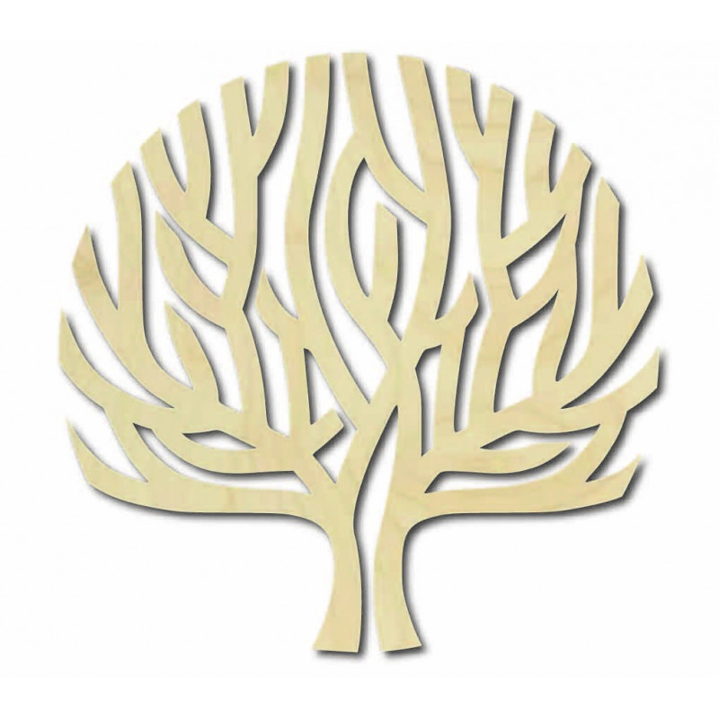 Modern wooden wall picture tree wind in the...