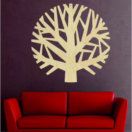 Wooden wall painting tree made of plywood - GOGFOG II