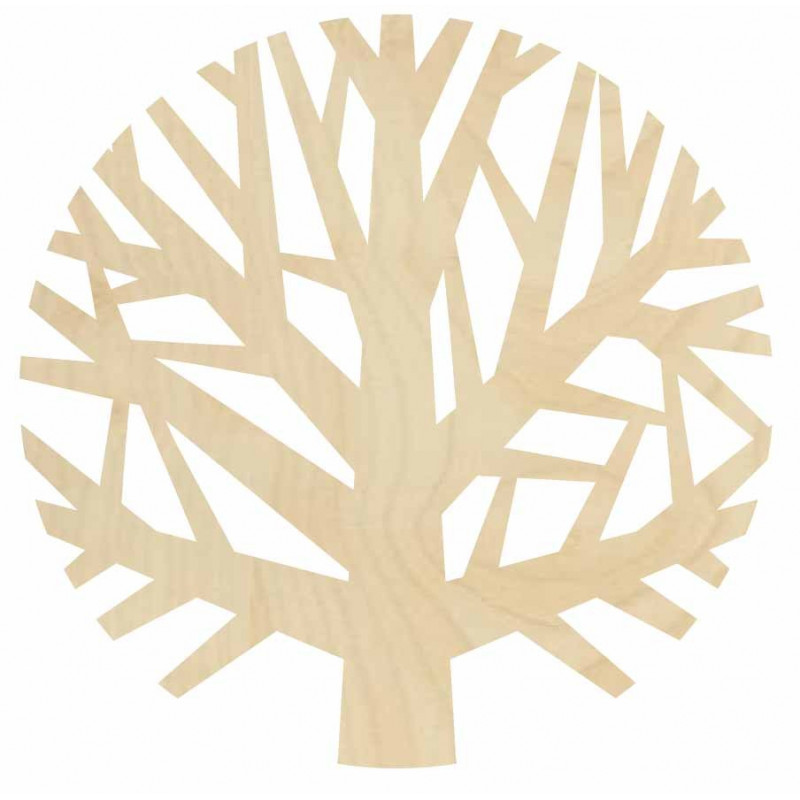 Wooden wall painting tree made of plywood -...