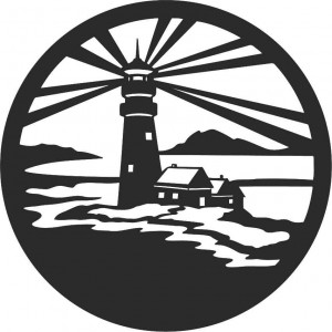 Sentop - Lighthouse modern painting on the wall - wooden... 2