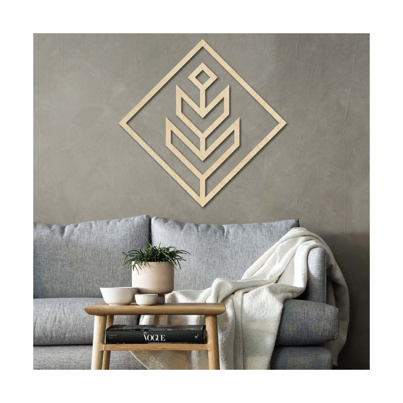 Modern painting on the wall - wooden decoration square DALYO | SENTOP