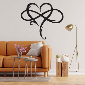 Wooden heart wall art - LOVE