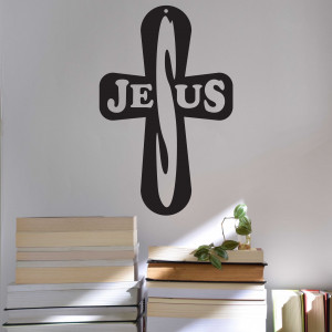 Wooden cross Jesus