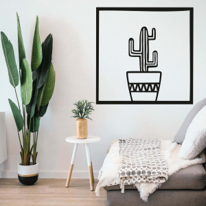 Modern wall painting cactus