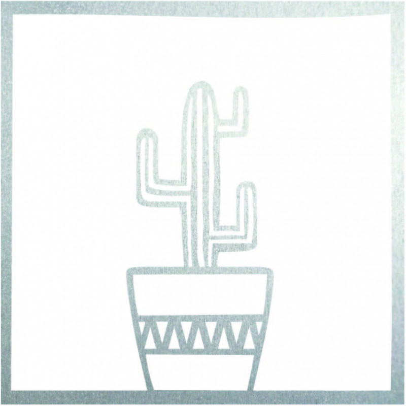 Modern wall painting cactus