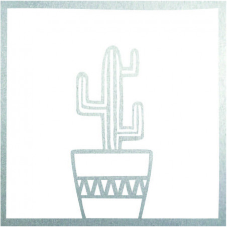 Modern wall painting cactus