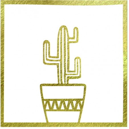 Modern wall painting cactus