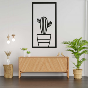 Modern wall painting cactus