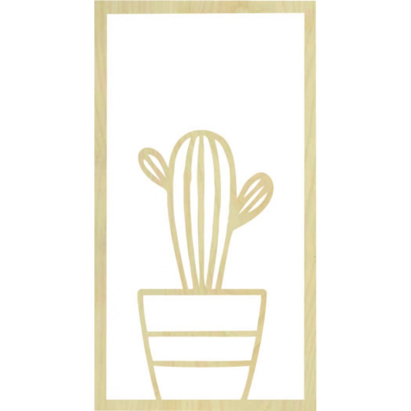 Modern wall painting cactus