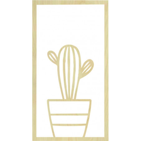 Modern wall painting cactus