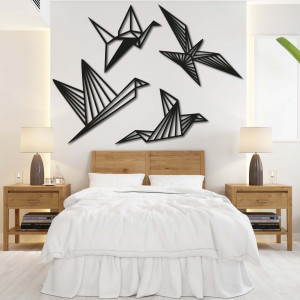 Modern wall painting - free birds 4 pcs - LIBERDADE