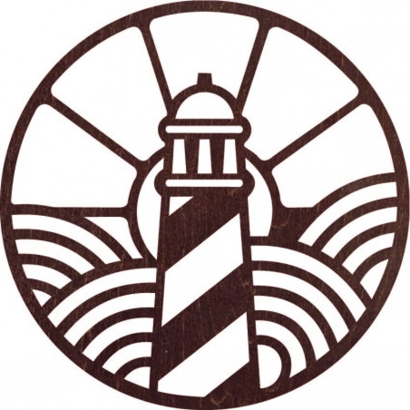 Wooden picture with a lighthouse motif - FEDRO