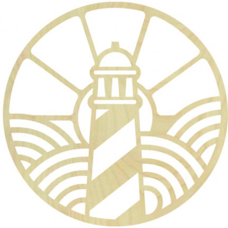 Wooden picture with a lighthouse motif - FEDRO