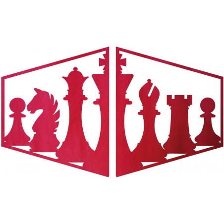 Elegant painting on the wall of a chess piece -  MIVAL | SENTOP