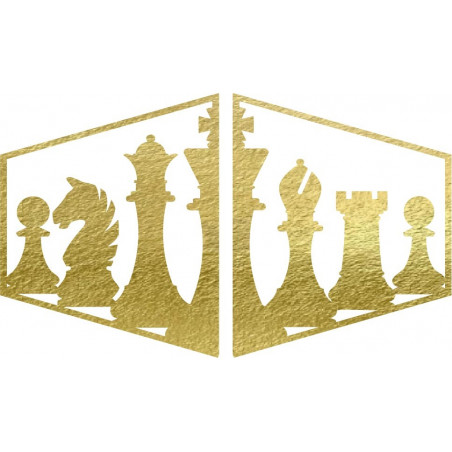 Elegant painting on the wall of a chess piece -  MIVAL | SENTOP