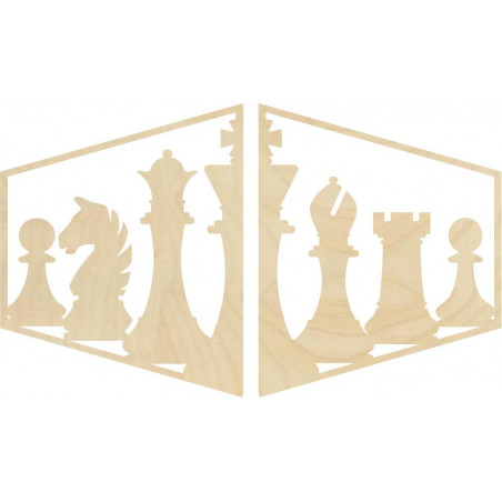 Elegant painting on the wall of a chess piece -  MIVAL | SENTOP