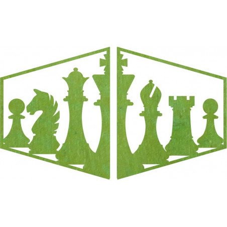 Elegant painting on the wall of a chess piece -  MIVAL | SENTOP