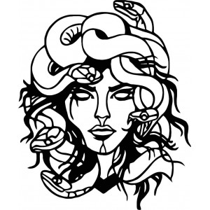 The image on the wall msdúza woman - MEDUSA GORGONA 2