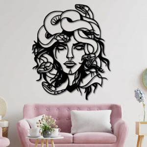 The image on the wall msdúza woman - MEDUSA GORGONA