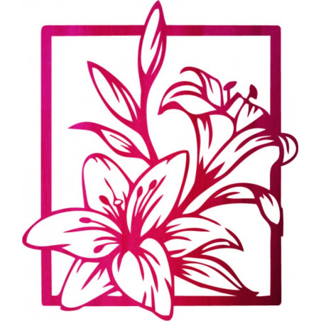 Carved lily wall picture - INNOCENCE