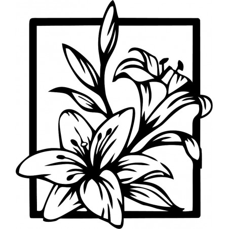 Carved lily wall picture - INNOCENCE