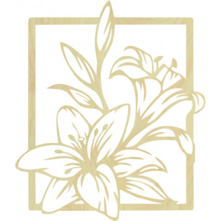 Carved lily wall picture - INNOCENCE
