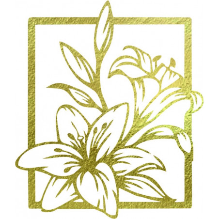 Carved lily wall picture - INNOCENCE